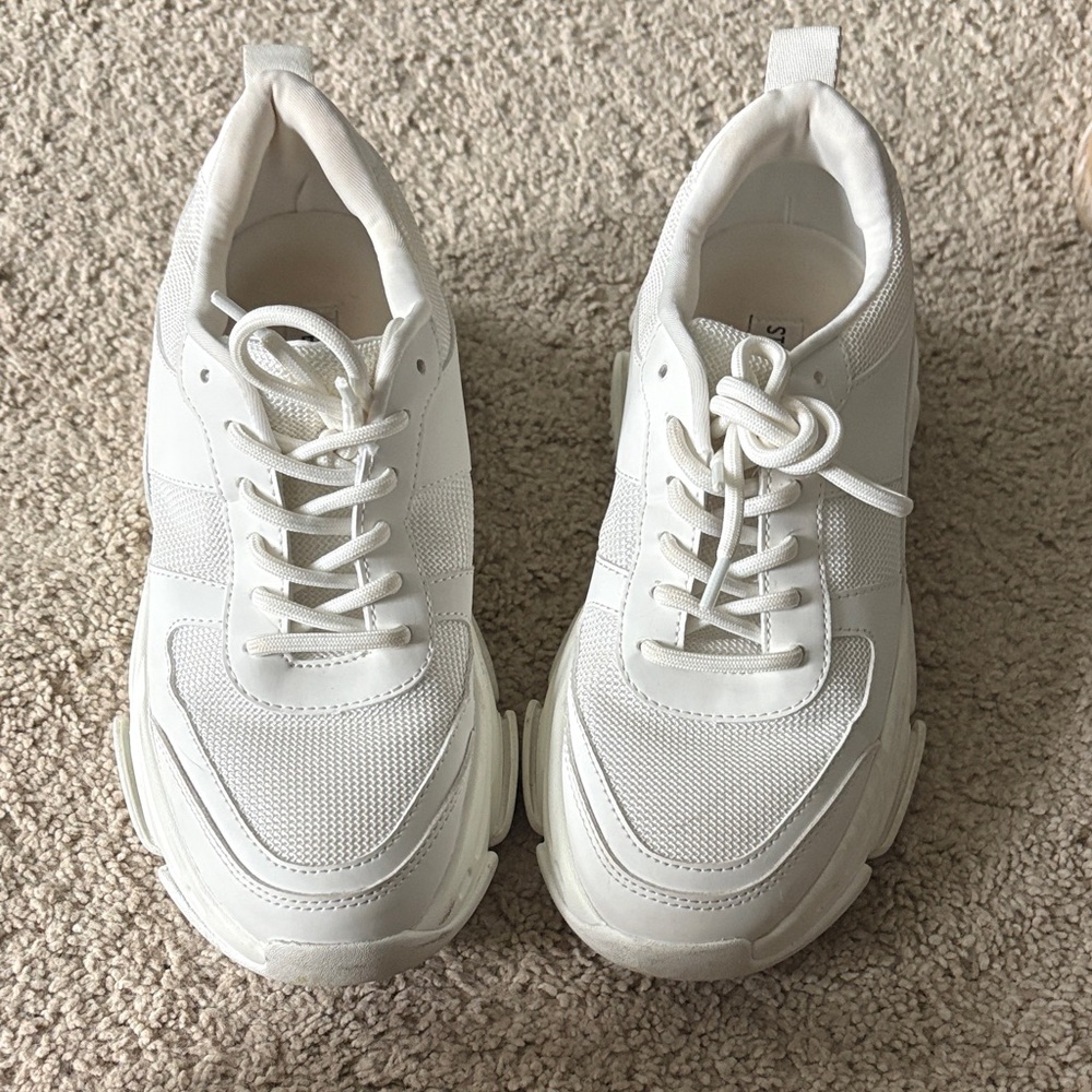 Steve Madden Petrona White Women's Sneakers 8.5